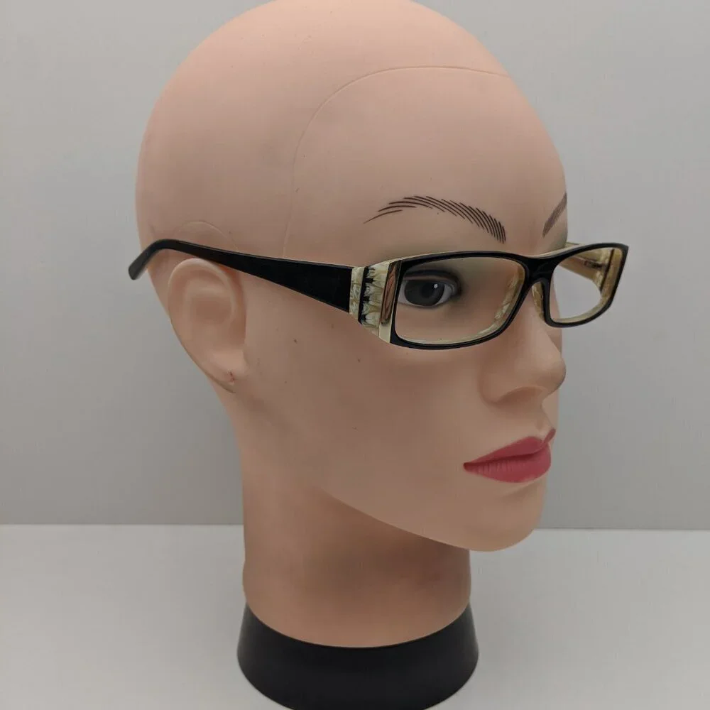 🕶️Lavita St. Moritz Black/Bone Eyeglasses 52/16/137 | ALJ128🕶️